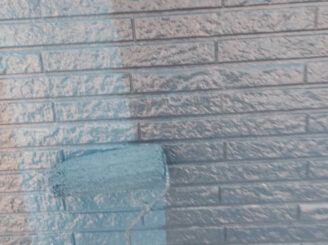 那須塩原市の外壁塗装における上塗り