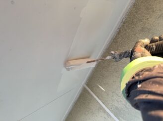 那須塩原市の外壁塗装における軒天塗装