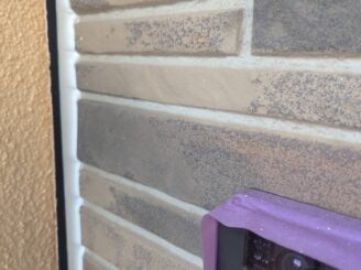 那須塩原市の外壁塗装におけるシーリング施工完了写真