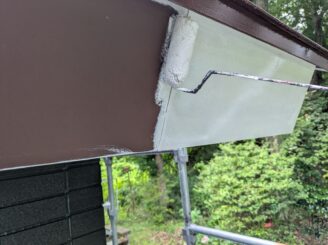那須町で行った屋根塗装・外壁塗装における破風塗装