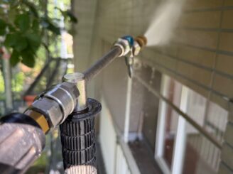 那須町で行った屋根塗装・外壁塗装における高圧洗浄