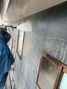 大田原市で行った外壁塗装における高圧洗浄