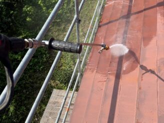 那須町で行った屋根塗装・外壁塗装における高圧洗浄